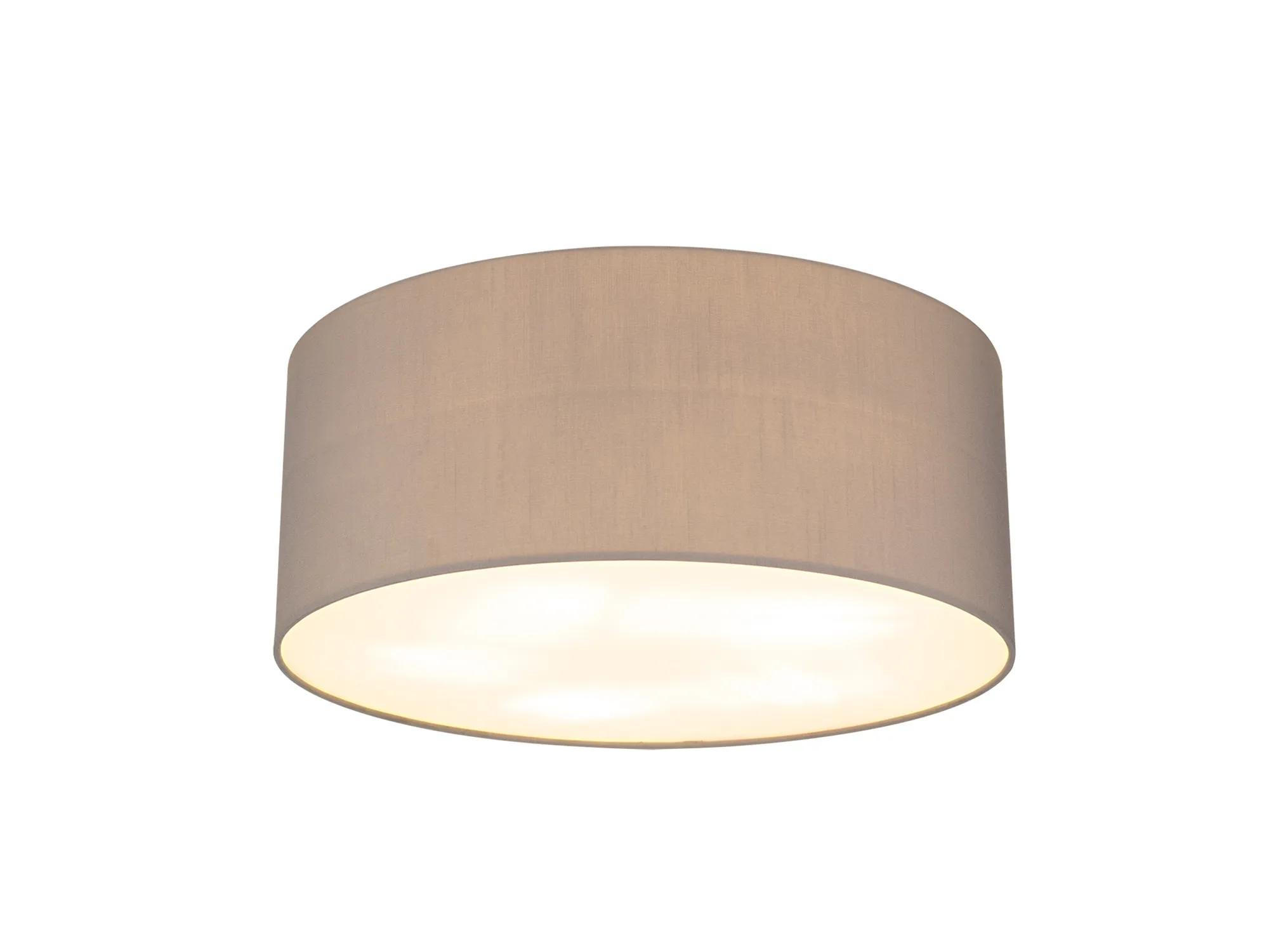 DK0636  Baymont 50cm Flush 5 Light Grey; Frosted Diffuser